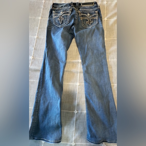 Rock Revival Dianeya Jeans with Contrast Stitching Boot cut size 28 - Picture 4 of 4